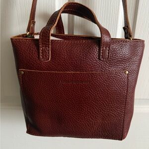 Portland Leather Goods Cinnamon Bear 🦄Crossbody Mini Tote Brand New Discontinued